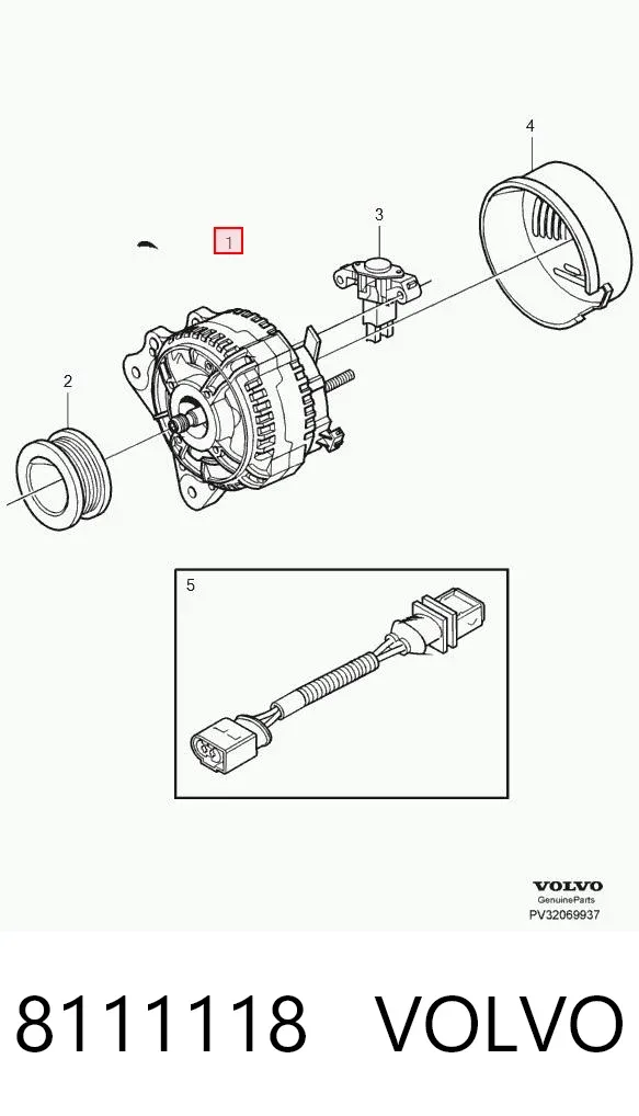 Alternator 8111118 Volvo