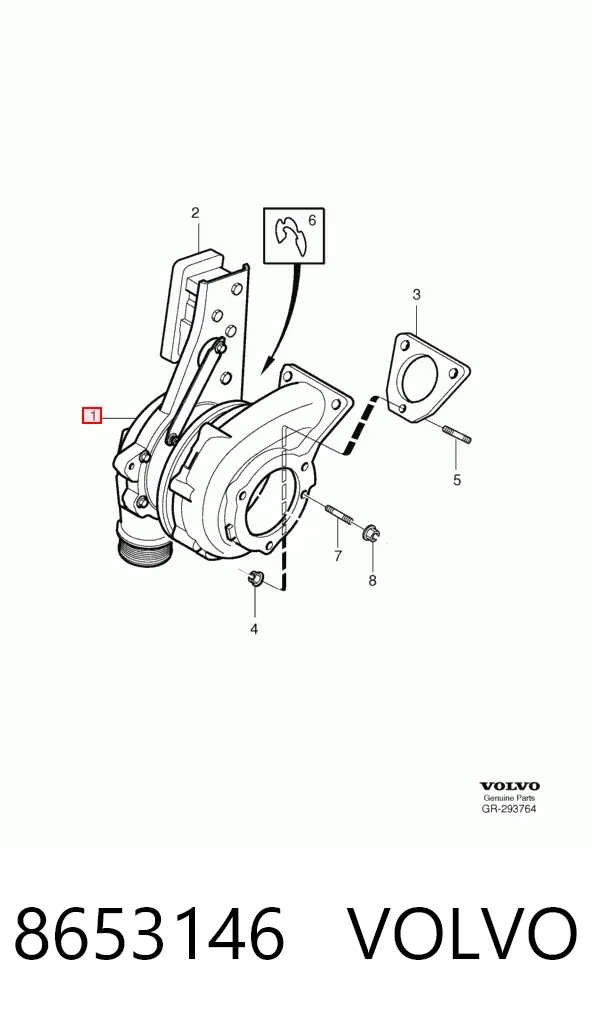 Turbina 8653146 Volvo