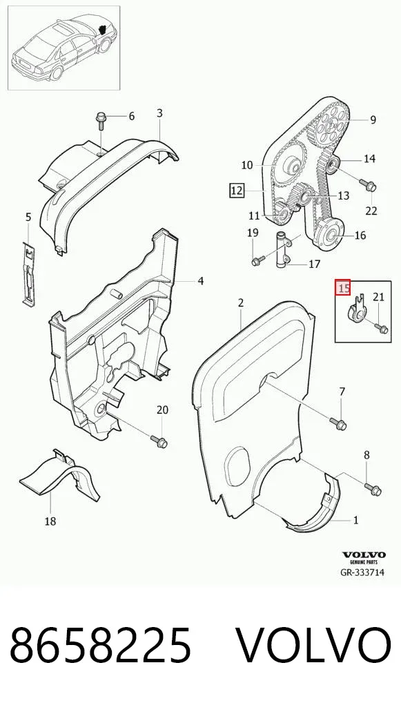 Napinacz paska rozrządu Volvo S80 I