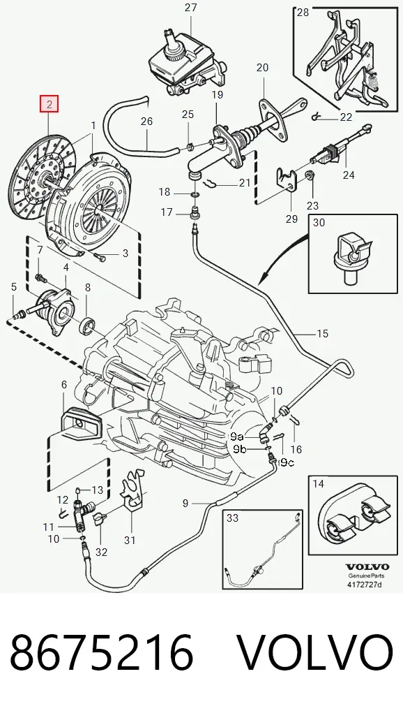 Tarcza sprzęgła 8675216 Volvo