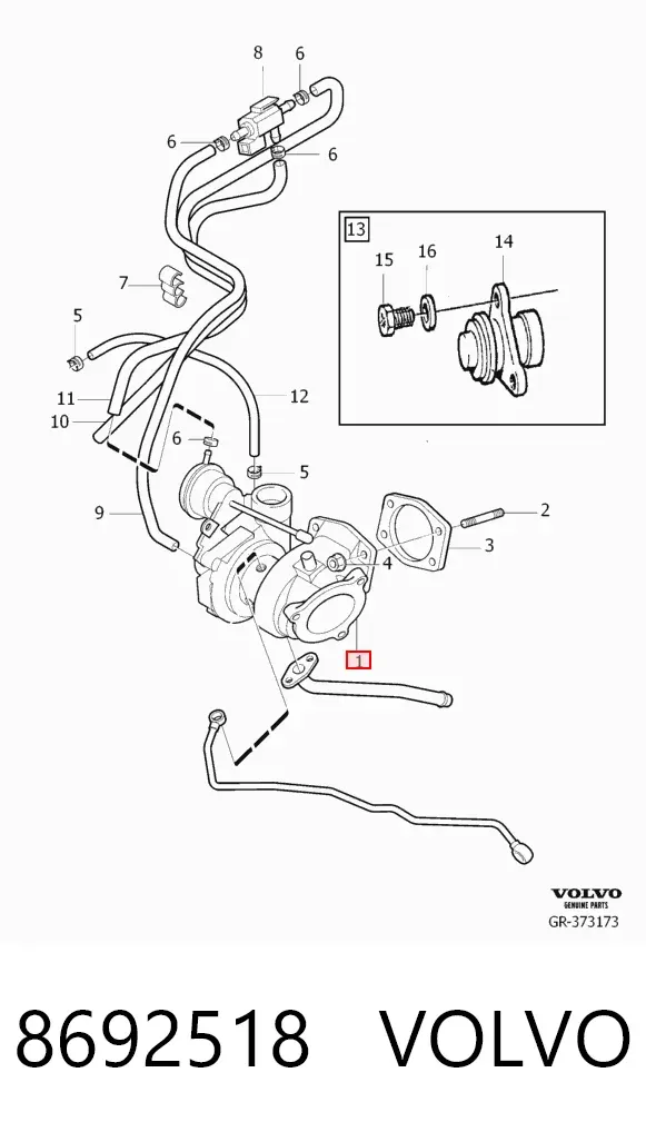 Turbina 8692518 Volvo