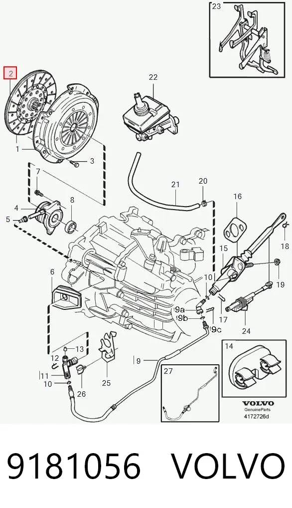Tarcza sprzęgła 9181056 Volvo