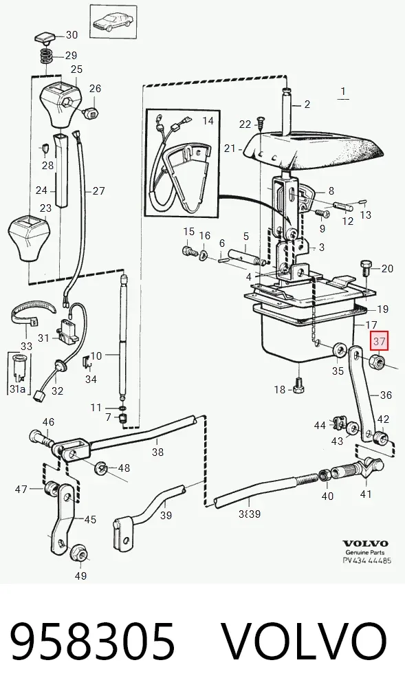 Pas napędowy mechanizmów 958305 Volvo