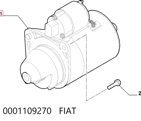 Rozrusznik 0001109270 Fiat/Alfa/Lancia