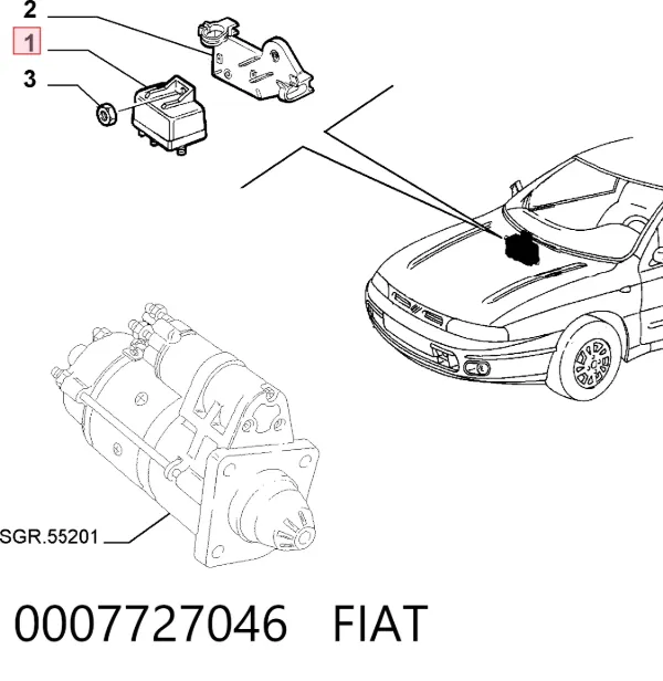 Przekaźnik świec żarowych Fiat Croma I