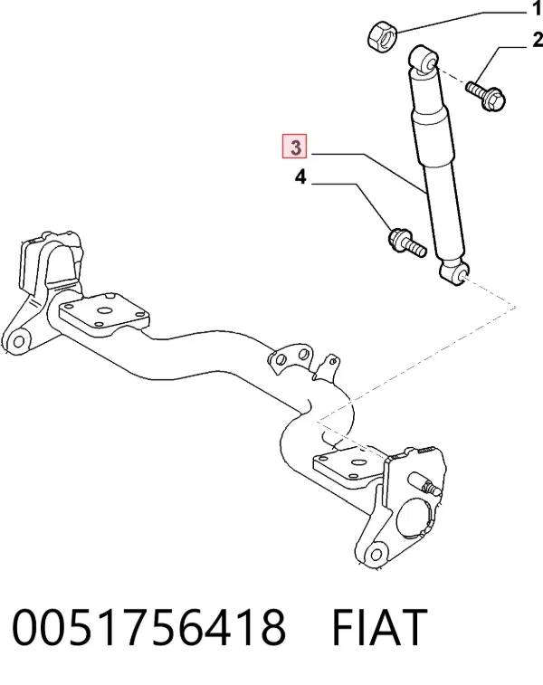 Amortyzator tylny 0051756418 Fiat/Alfa/Lancia