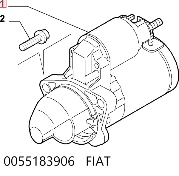 Rozrusznik 0055183906 Fiat/Alfa/Lancia