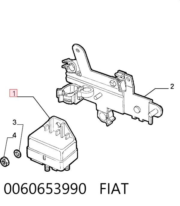 Przekaźnik świec żarowych 0060653990 Fiat/Alfa/Lancia