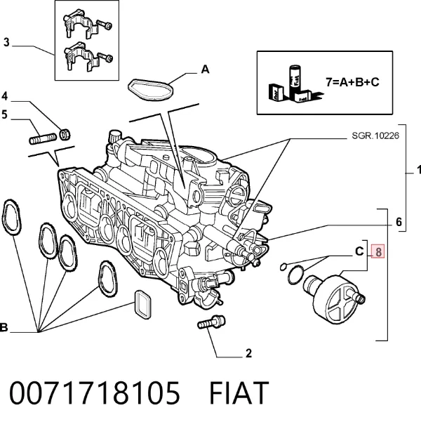 Regulator biegu jałowego 0071718105 Fiat/Alfa/Lancia