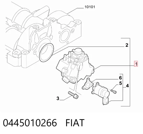 Pompa wtryskowa wysokiego ciśnienia Fiat Doblo II