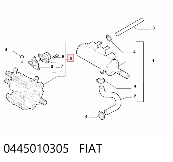 Pompa wtryskowa wysokiego ciśnienia 55234362 Peugeot/Citroen