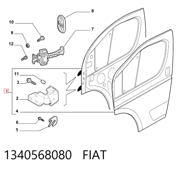 Drzwi przednie lewe Peugeot Boxer III