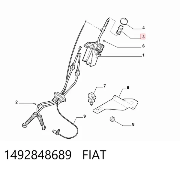 Tuleja mechanizmu zmiany biegów 1492848689 Fiat/Alfa/Lancia