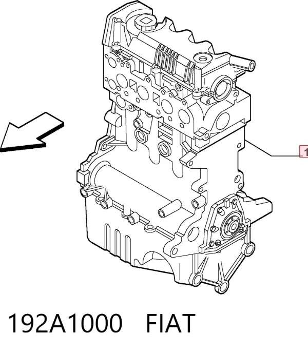 Silnik w komplecie Fiat Stilo 192