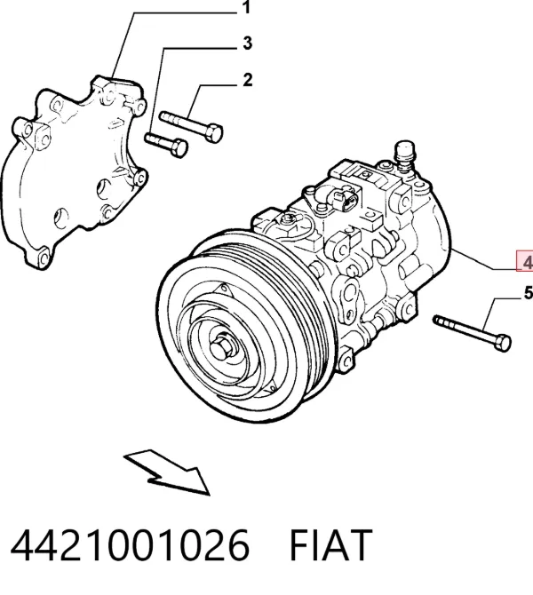 Sprężarka klimatyzacji 4421001026 Fiat/Alfa/Lancia