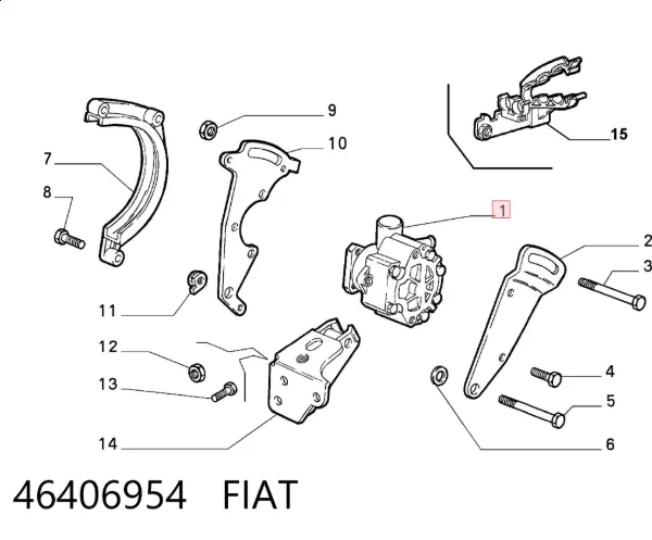 Pompa wspomagania hydraulicznego kierownicy 46406954 Fiat/Alfa/Lancia