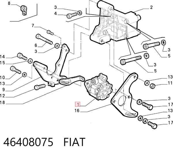 Pompa wspomagania hydraulicznego kierownicy 46408075 Fiat/Alfa/Lancia