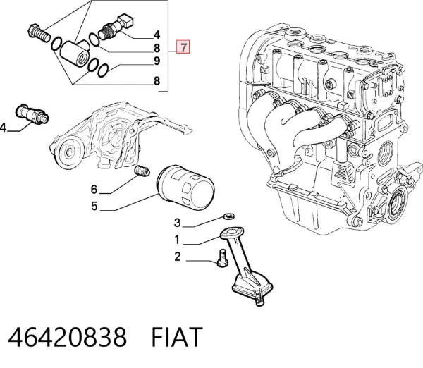 Czujnik ciśnienia oleju 46420838 Fiat/Alfa/Lancia