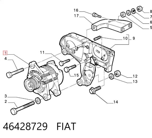 Alternator 46428729 Fiat/Alfa/Lancia