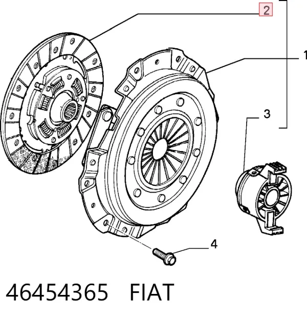 Tarcza sprzęgła Fiat Albea 172