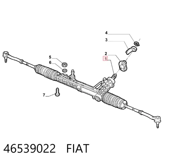 Listwa kierownicza (maglownica) 46539022 Fiat/Alfa/Lancia