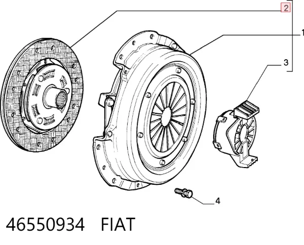 Tarcza sprzęgła 46550934 Fiat/Alfa/Lancia