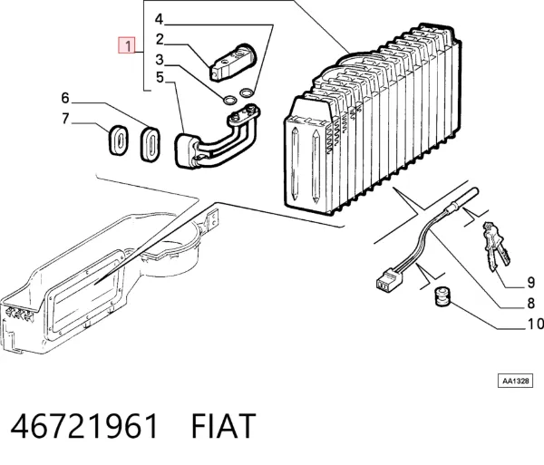Parownik klimatyzacji Alfa Romeo 146 930