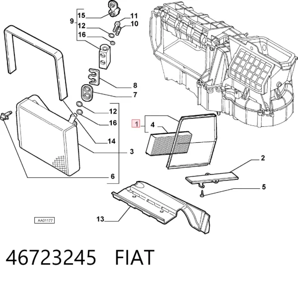Filtr kabiny 46723245 Fiat/Alfa/Lancia