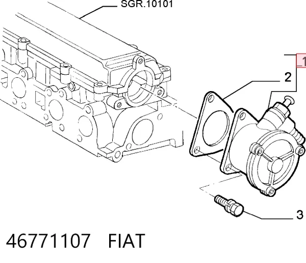 Pompa podciśnienia 46771107 Fiat/Alfa/Lancia