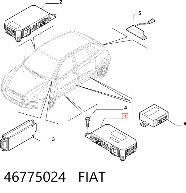 Blok komfortu Fiat Stilo 192