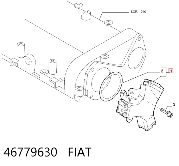 Pompa wtryskowa wysokiego ciśnienia 46779630 Fiat/Alfa/Lancia