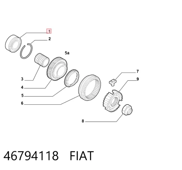 Łożysko wału sprzęgłowego skrzyni biegów 46794118 Fiat/Alfa/Lancia