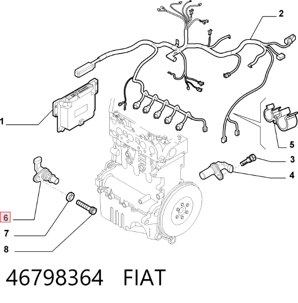 Czujnik położenia wałka rozrządu 46798364 Fiat/Alfa/Lancia
