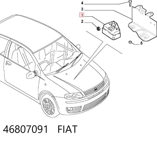 Przekaźnik świec żarowych 46807091 Fiat/Alfa/Lancia