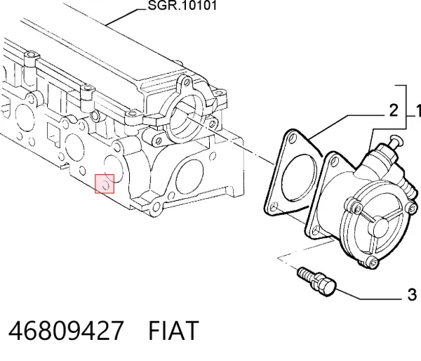 Pompa podciśnienia 46809427 Fiat/Alfa/Lancia
