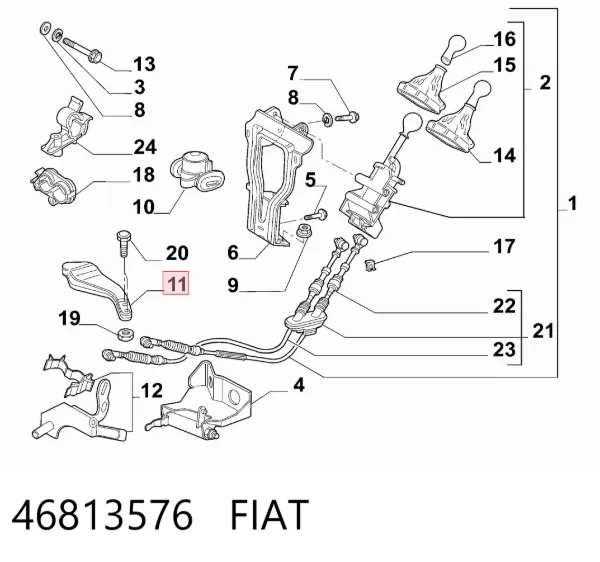Mechaniczna skrzynia biegów w komplecie Fiat Doblo II