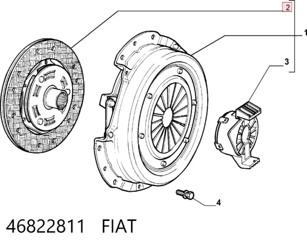 Tarcza sprzęgła 46822811 Fiat/Alfa/Lancia