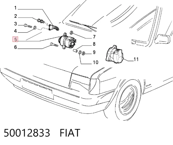 Alternator 50012833 Fiat/Alfa/Lancia