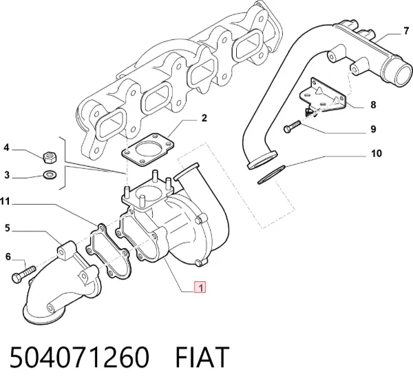 Turbina 504071260 Fiat/Alfa/Lancia