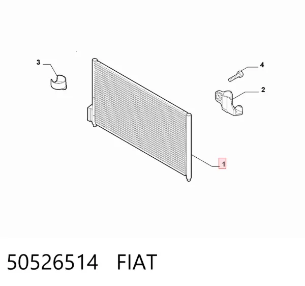 Chłodnica klimatyzacji 50526514 Fiat/Alfa/Lancia