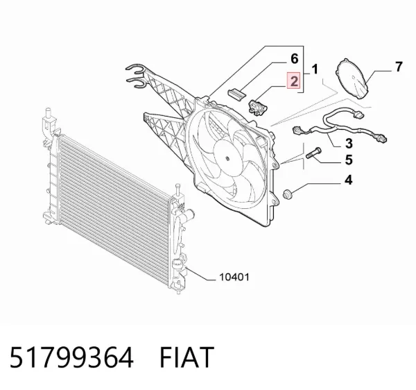 Rezystor wentylatora nagrzewnicy (ogrzewacza kabiny) 51799364 Fiat/Alfa/Lancia