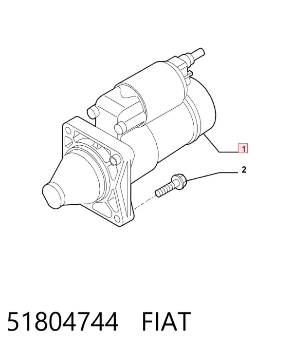 Rozrusznik 51804744 Fiat/Alfa/Lancia