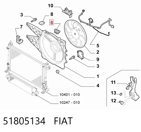 Rezystor wentylatora nagrzewnicy (ogrzewacza kabiny) 51805134 Fiat/Alfa/Lancia