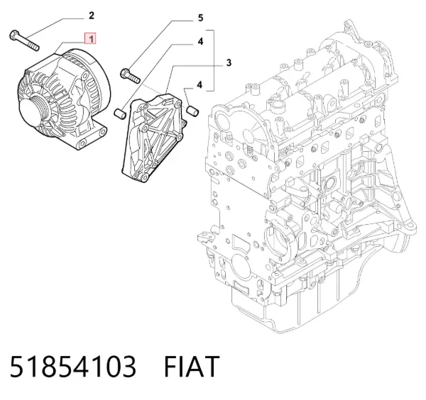 Alternator 51854103 Fiat/Alfa/Lancia