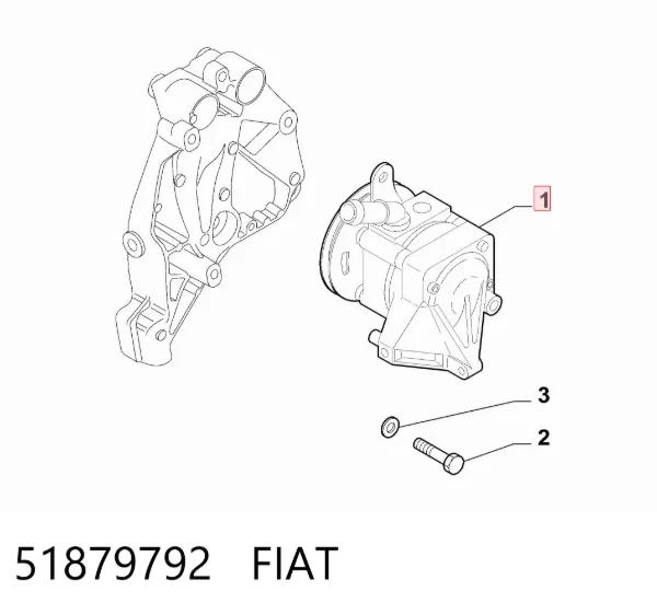 Pompa wspomagania hydraulicznego kierownicy 51879792 Fiat/Alfa/Lancia