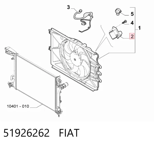 Regulator obrotów wentylatora (sterownik) 51926262 Fiat/Alfa/Lancia