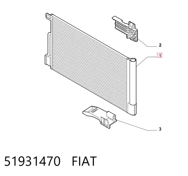 Chłodnica klimatyzacji 51931470 Fiat/Alfa/Lancia
