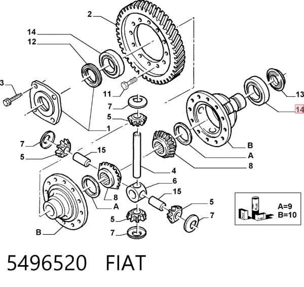 Łożysko skrzyni biegów 5496520 Fiat/Alfa/Lancia