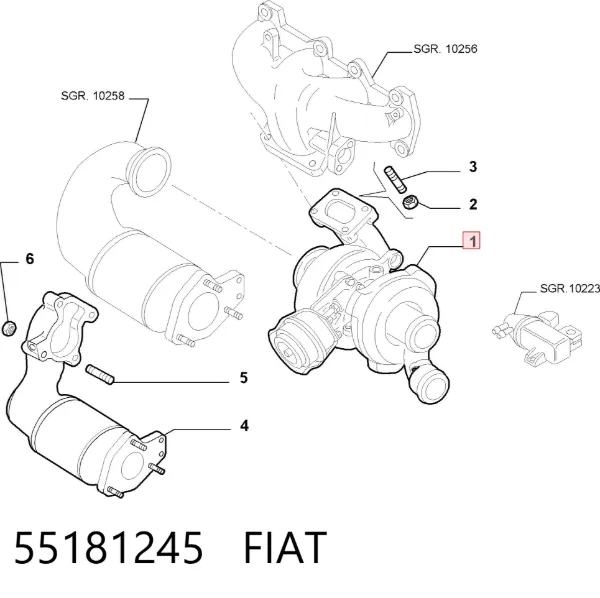 Turbina 55181245 Fiat/Alfa/Lancia