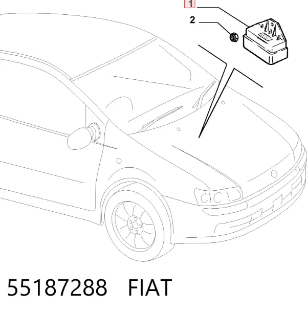 Przekaźnik świec żarowych 55187288 Fiat/Alfa/Lancia